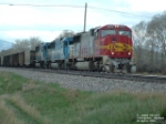 BNSF 8203 SD75M hauling empty coal drag eastbound